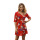 Half Sleeve Flower Printed V-neck Chiffon Fashion Dresses